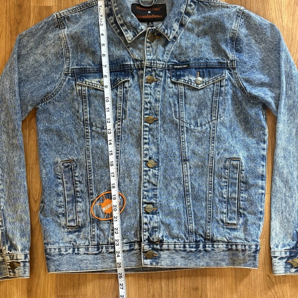 Members Only Nickelodeon Denim Jacket Size M Rugrats, SpongeBob And Hey Arnold - Picture 6 of 9